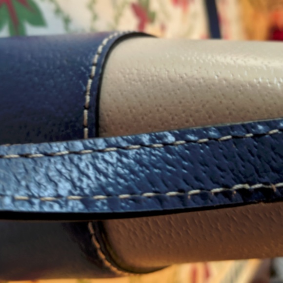 Kate Spade Crossbody Bag Blue and White EUC - Picture 7 of 7